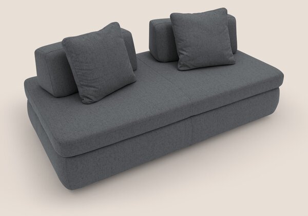 Gransasso Divano letto matrimoniale dal DESIGN innovativo in tessuto i
