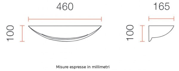 Applique gesso belfiore 9010 tiko big 8411.41 e27 led lampada parete - Belfiore - 9010