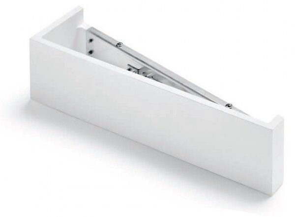 Applique moderno sforzin teos t174.11 g9 led gesso verniciabile vetro biemissione - Sforzin Illuminazione