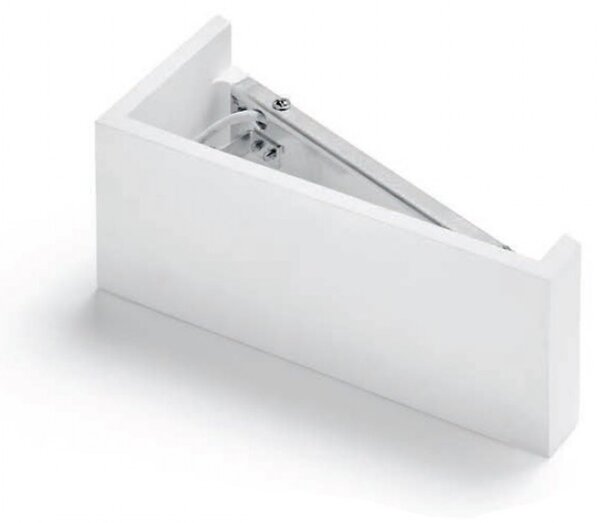 Applique moderno sforzin teos t174.10 g9 led gesso verniciabile vetro biemissione - Sforzin Illuminazione