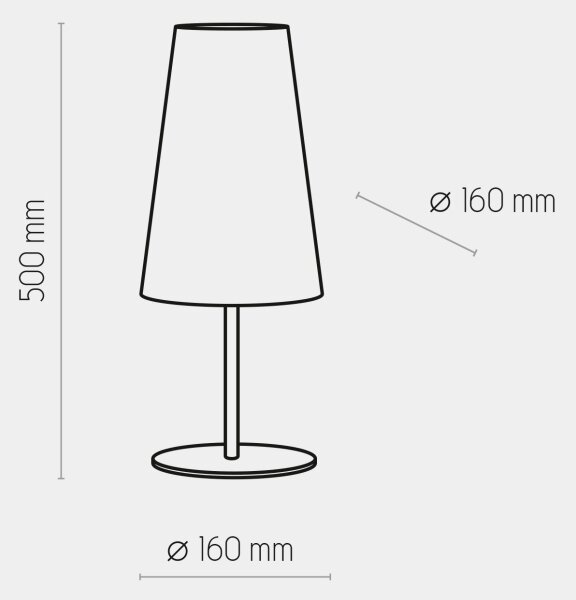 Lampada da tavolo UMBRELLA 1xE27/15W/230V blu