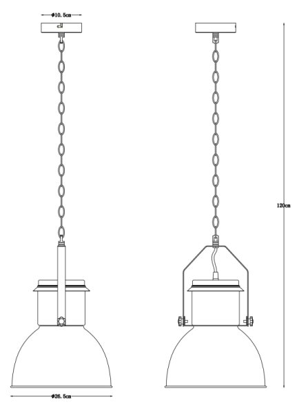Globo 15281 - Lampadario su catena KUTUM 1xE27/40W/230V