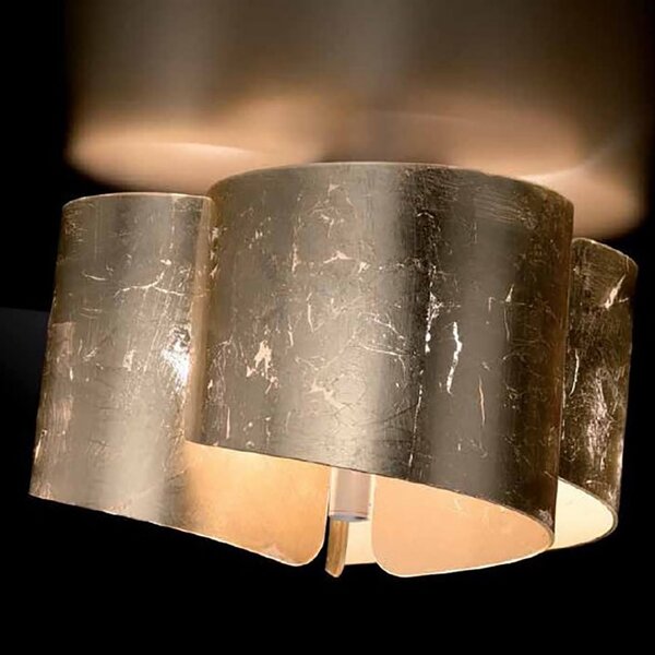 Plafoniera classica selene illuminazione papiro 0374 006 033 e27 led vetro lampada soffitto - Selene Illuminazione
