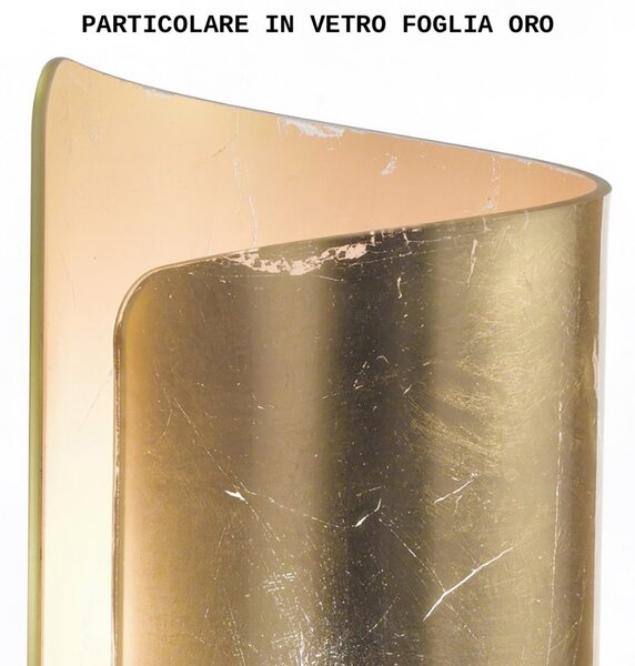 Plafoniera classica selene illuminazione papiro 0374 006 033 e27 led vetro lampada soffitto - Selene Illuminazione