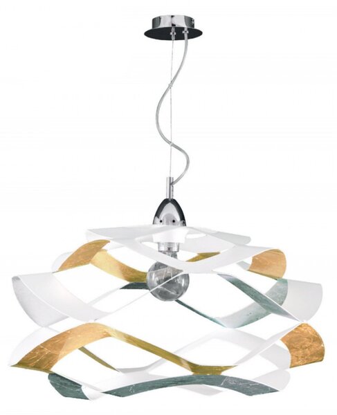 Lampadario classico moderno padana lampadari fly 1067 sf mix e27 led alluminio sospensione - Padana Lampadari