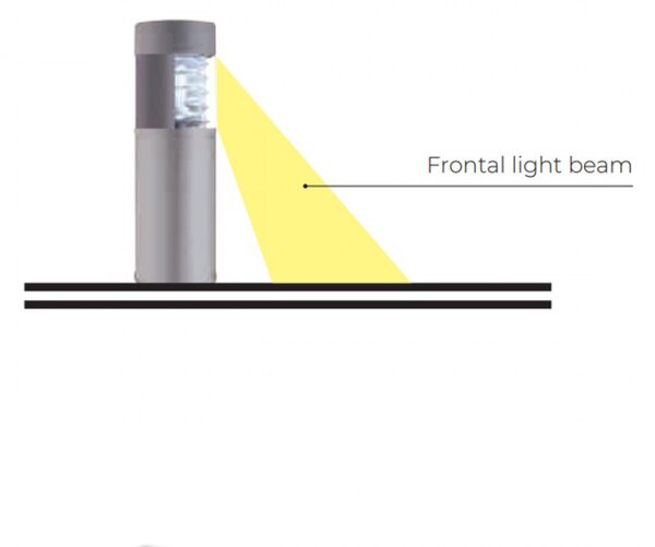 Lampioncino moderno lampadari bartalini bollard 50 half e27 led duralighting lampada terra - Lampadari Bartalini Esterno