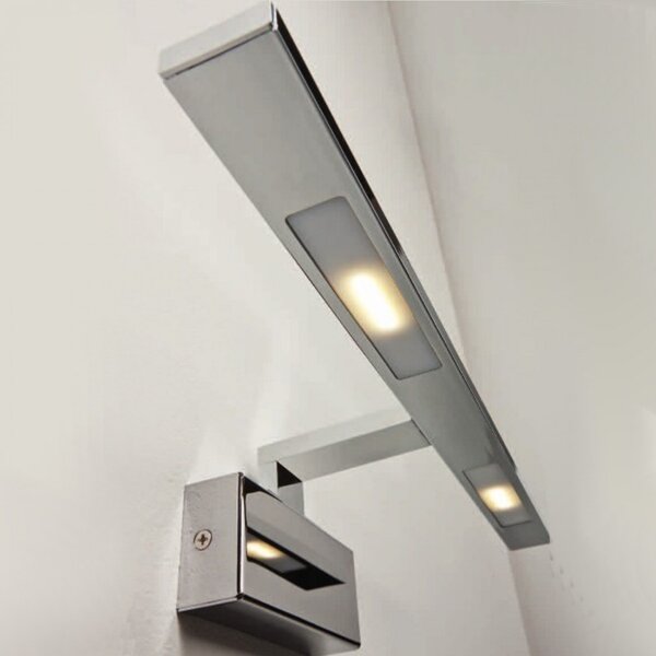Applique illuminando tango p 6w led 595lm lampada parete bagno specchio quadro moderno ultramoderna metallo cromo interno - Illuminando