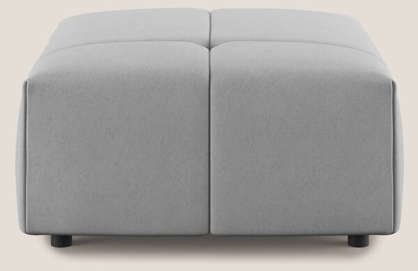 Giotto pouf in morbida microfibra effetto velluto impermeabile idrorep