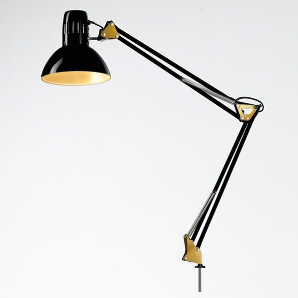 Abat-jour morsetto metallo perenz arc 4025 led lampada scrivania orientabile tecnica e27 ip20 - Perenz