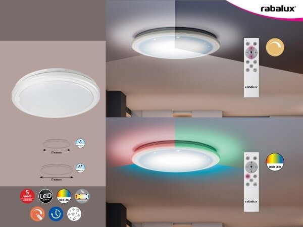 Rabalux 1510 - Plafoniera LED dimmerabile LEONIE LED/32W/230V