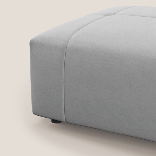 Giotto pouf in morbida microfibra effetto velluto impermeabile idrorep