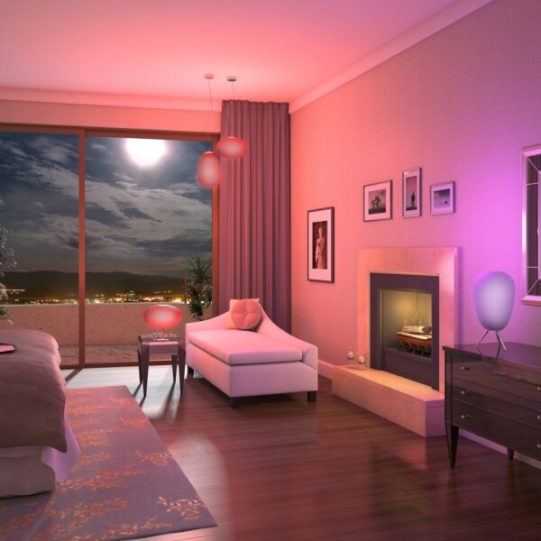 Immax NEO - Lampadario LED RGBW a sospensione con filo dimmerabile COCONO 1xE27/8,5W/100-240V 24 cm