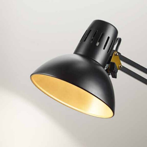 Abat-jour morsetto metallo perenz arc 4025 led lampada scrivania orientabile tecnica e27 ip20 - Perenz