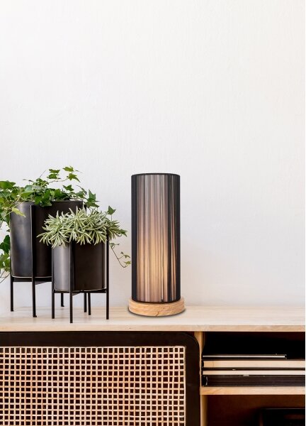 Lampada da tavolo KIOTO 1xE27/40W/230V nero/marrone