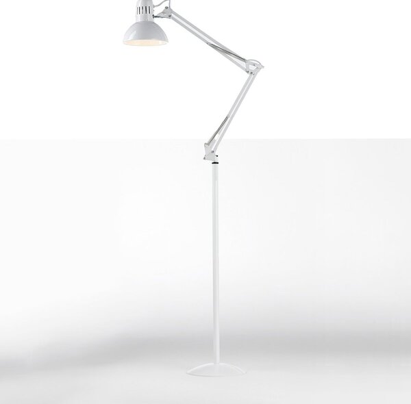Piantana moderna perenz arc 4025 + 4025y led lampada terra orientabile grigio nero bianco e27 ip20 - Perenz