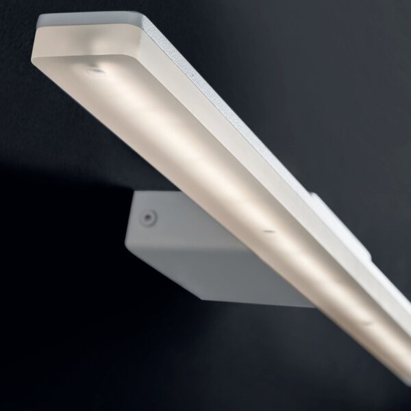Applique moderno illuminando airone led lampada parete specchio quadro metallo bianco interni 12w 1226lm 3000°k - Illuminando