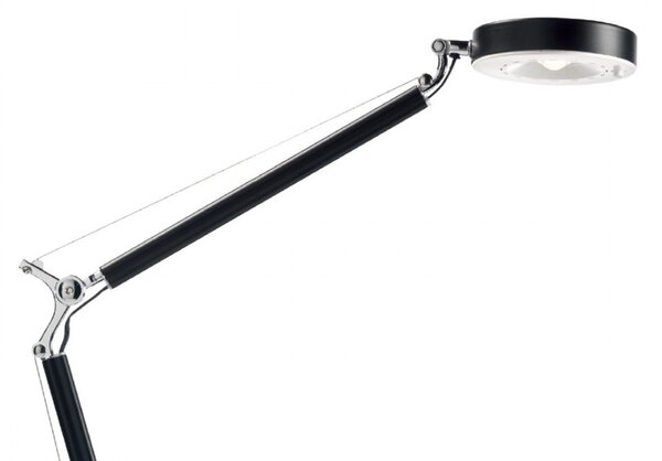 Abat-jour moderno pan international alter tav00004 led nero metallo lampada tavolo bracci orientabili - Pan International