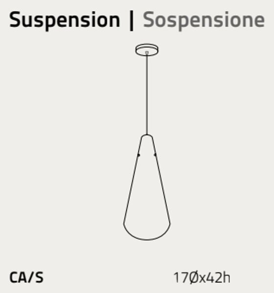Lampadario moderno linea zero calle s e27 led polilux sospensione - Linea Zero