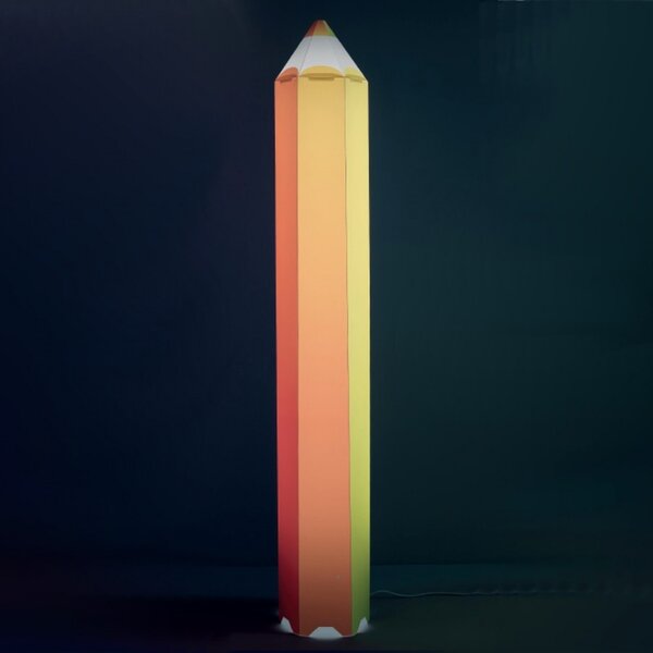 Piantana cameretta linea zero pin pen d123t pp e27 led polilux lampada terra matita - Linea Zero