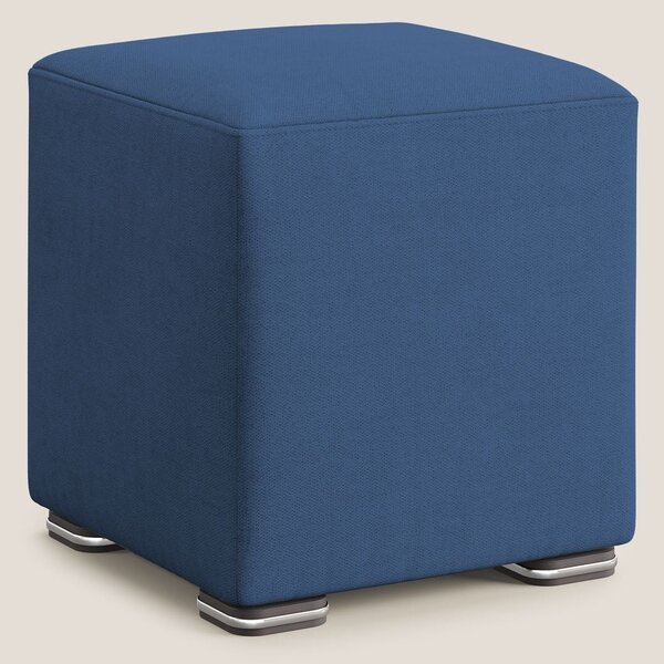 Cube pouf in tessuto morbido impermeabile T02 blu