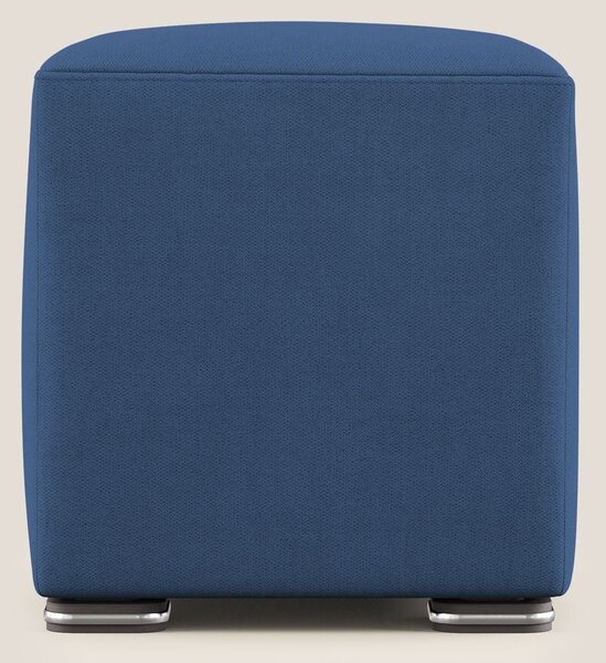 Cube pouf in tessuto morbido impermeabile T02 blu