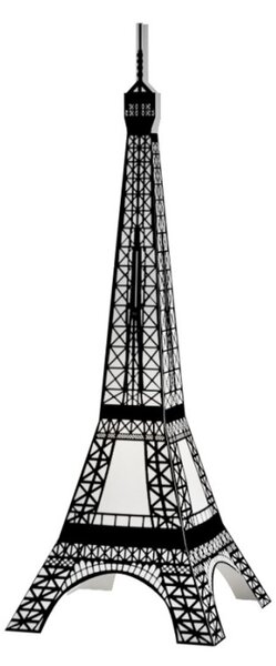 Piantana moderna linea zero eiffel 120 e27 led polilux lampada terra - Linea Zero