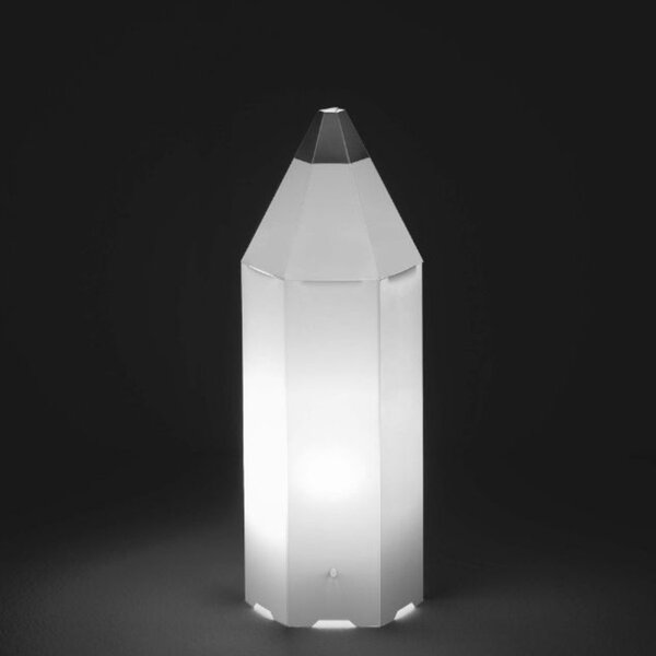 Abat-jour cameretta linea zero pin pen 608 pp e27 led polilux lampada tavolo matita - Linea Zero