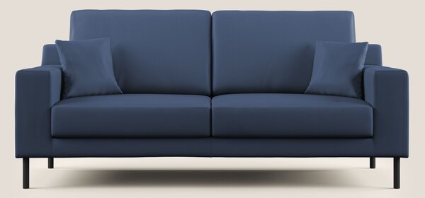 Uranio divano moderno lineare in Ecopelle impermeabile T04 blu