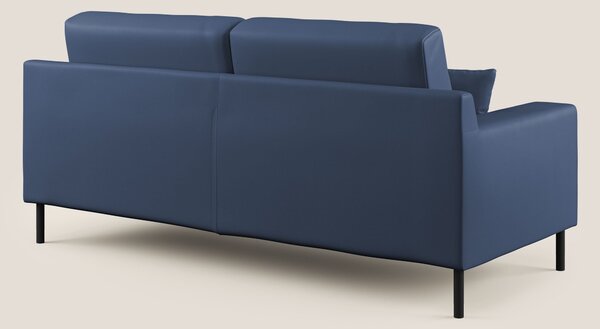 Uranio divano moderno lineare in Ecopelle impermeabile T04 blu