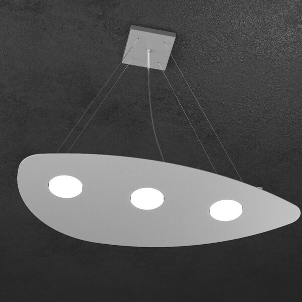 Lampadario moderno top light shape 1143 s3+2 gx53 led metallo sospensione - Top Light