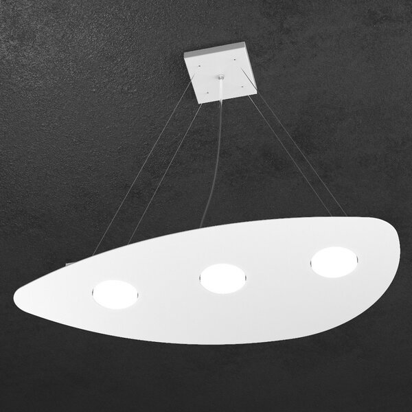 Lampadario moderno top light shape 1143 s3+2 gx53 led metallo sospensione - Top Light