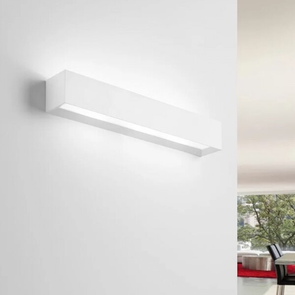 Applique moderno sforzin hermione t210 g9 led gesso verniciabile biemissione lampada parete - Sforzin Illuminazione
