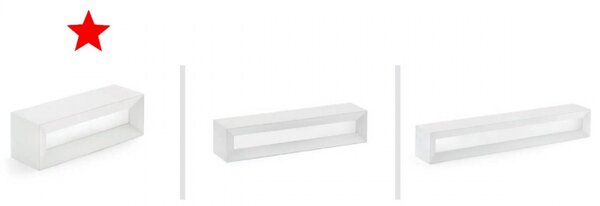 Applique moderno sforzin hermione t208 g9 led gesso verniciabile biemissione lampada parete - Sforzin Illuminazione