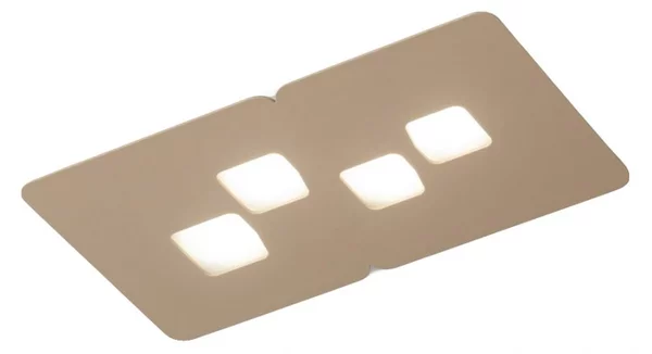 Plafoniera gea luce bilbao pp gx53 led tortora lampada soffitto moderna - Gea Luce
