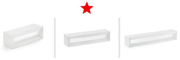 Applique moderno sforzin hermione t209 g9 led gesso verniciabile biemissione lampada parete - Sforzin Illuminazione