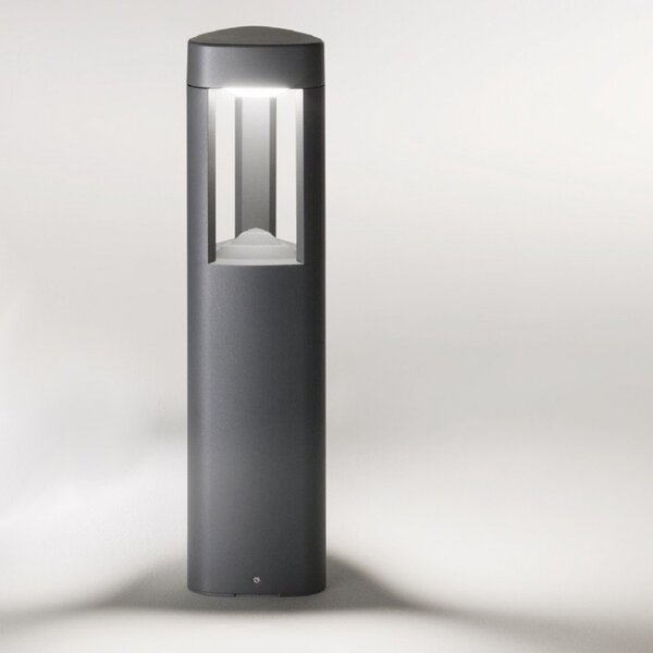 Lampioncino esterno gea led janet ges490 50h led lampada terra grigio antracite moderna alluminio gx53 ip54 - Gea Led