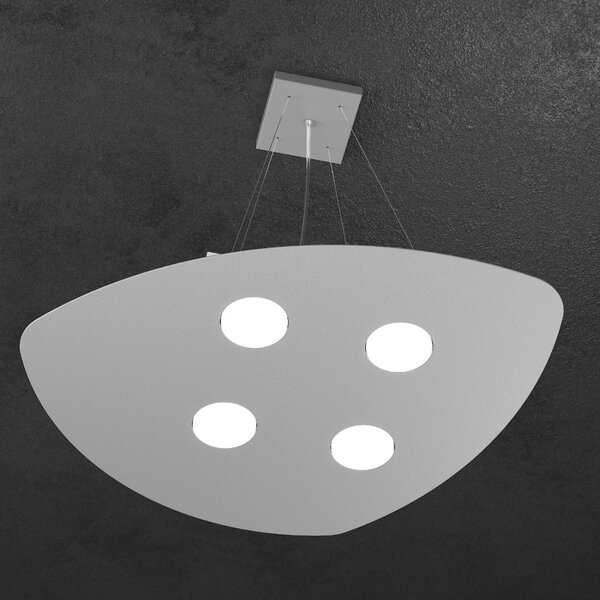 Lampadario moderno top light shape 1143 s4+2 gx53 led metallo sospensione - Top Light