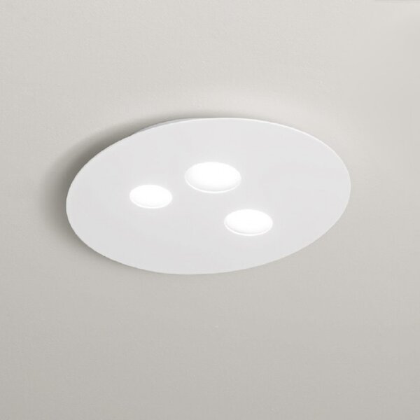 Plafoniera gea luce luna pp gx53 led 47x40 alluminio metacrilato lampada soffitto moderna classica - Gea Luce