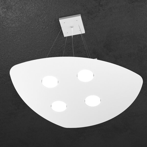 Lampadario moderno top light shape 1143 s4+2 gx53 led metallo sospensione - Top Light