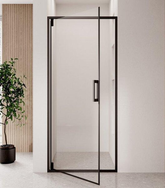 Badplaats Porta Doccia Seattle 90 x 190 cm – Nero – Parete Doccia 6 mm Vetro di Sicurezza