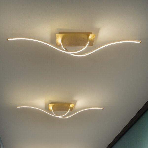 Plafoniera moderna fratelli braga scia 2127 pl2 led metallo lampada soffitto parete - Fratelli Braga