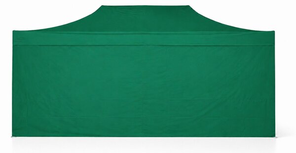 Gazebo pieghevole 4x8m ALU Premium con 4 pareti laterali chiuse - Verde