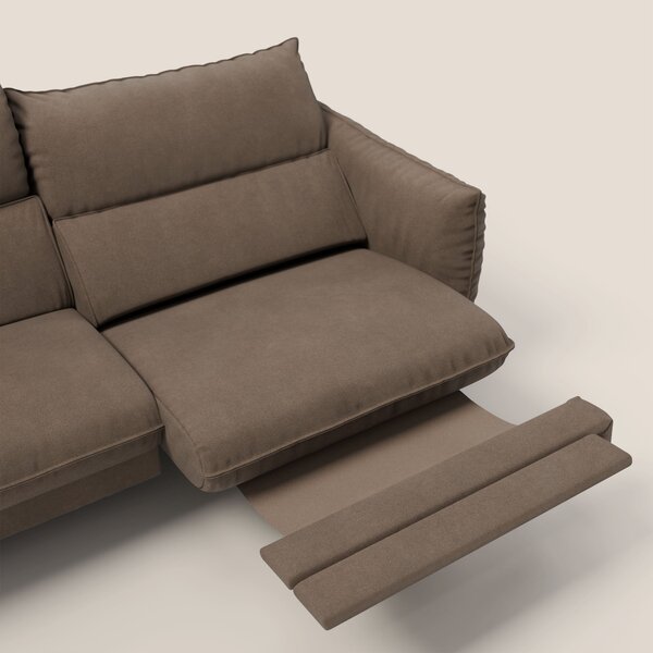 Monamour Divano dal design moderno con opzione relax elettrico in micr