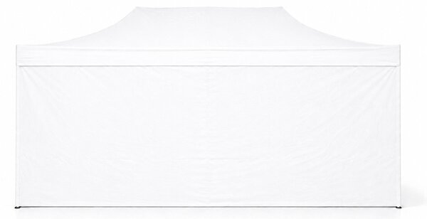 Gazebo pieghevole 4x8m ALU Premium con 4 pareti laterali chiuse - Bianco