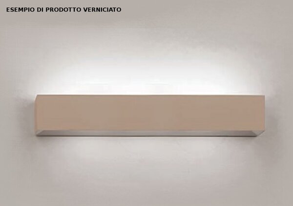 Applique moderno sforzin hermione t210 g9 led gesso verniciabile biemissione lampada parete - Sforzin Illuminazione