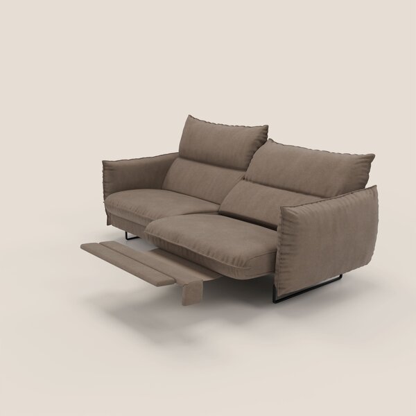 Monamour Divano dal design moderno con opzione relax elettrico in micr