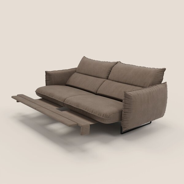 Monamour Divano dal design moderno con opzione relax elettrico in micr