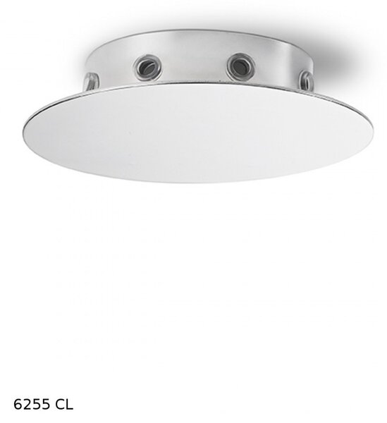 Lampadario perenz composizione moderna 6251 cl led e27 lampada soffitto cromo lucido cavo tessuto nero multiluce ragno interni - Perenz