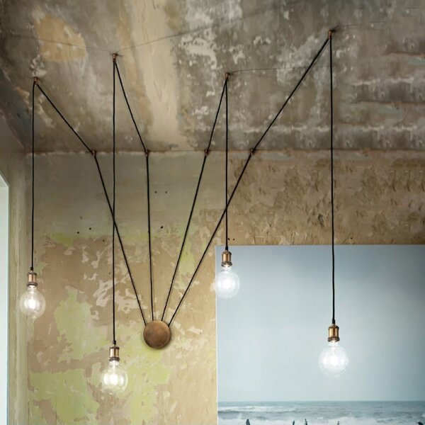 Applique perenz composizione classica 6251 ob led e27 lampada soffitto parete multiluce ragno interni - Perenz