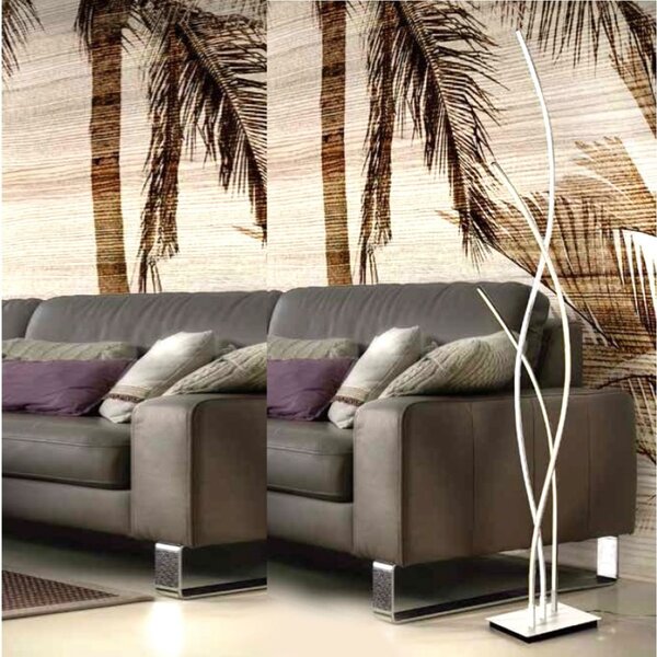 Piantane moderne illuminando anelli te 3 led lampada terra metallo bianco interni 35w 2800lm - Illuminando